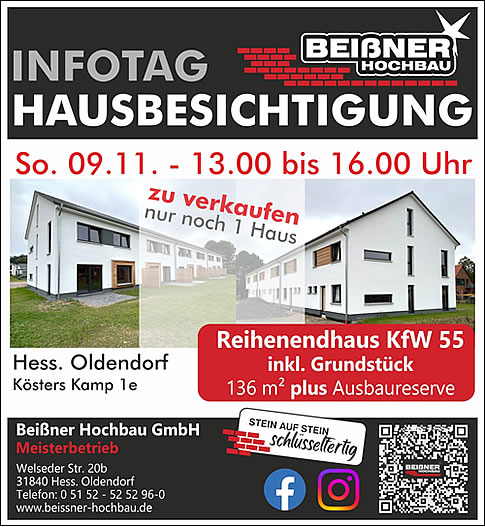 Massivhaus Hausbau Hannover - Ihr Bauträger für schlüsselfertiges Bauen im Raum Hannover ist die Beißner Hochbau GmbH